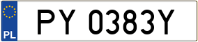 Trailer License Plate